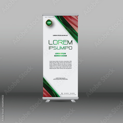 business roll up display standee for presentation purpose