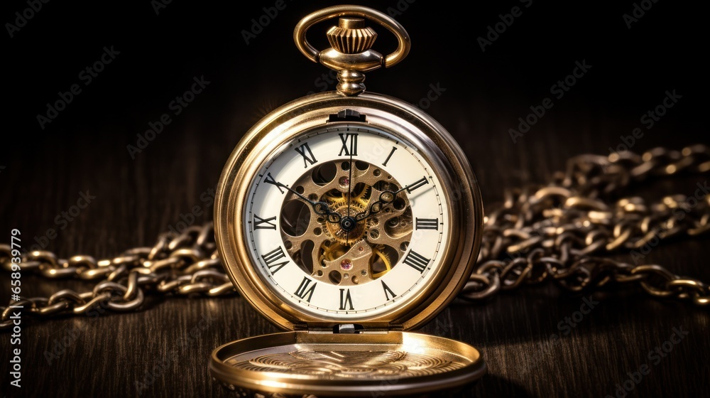 old pocket watch. Generative AI old pocket watch. Generative AI