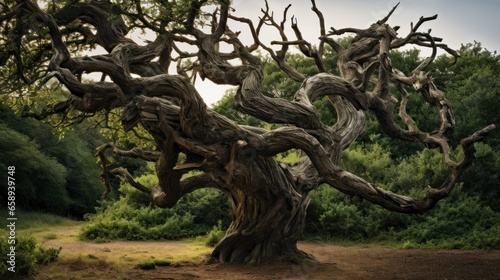 old oak tree. Generative AI © ArtSpree