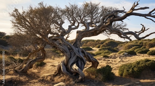tree in the desert. Generative AI