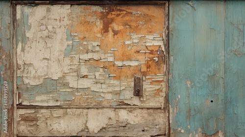 old wooden door. Generative AI © ArtSpree