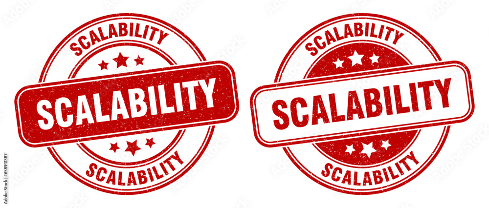 scalability stamp. scalability label. round grunge sign scalability stamp. scalability label. round grunge sign