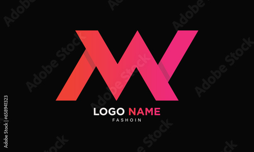M W  letter logo, M monogram logo, initials letter logo, Modern monogram logo design.