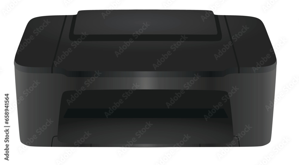 Simple ink jet printer. vector Simple ink jet printer. vector