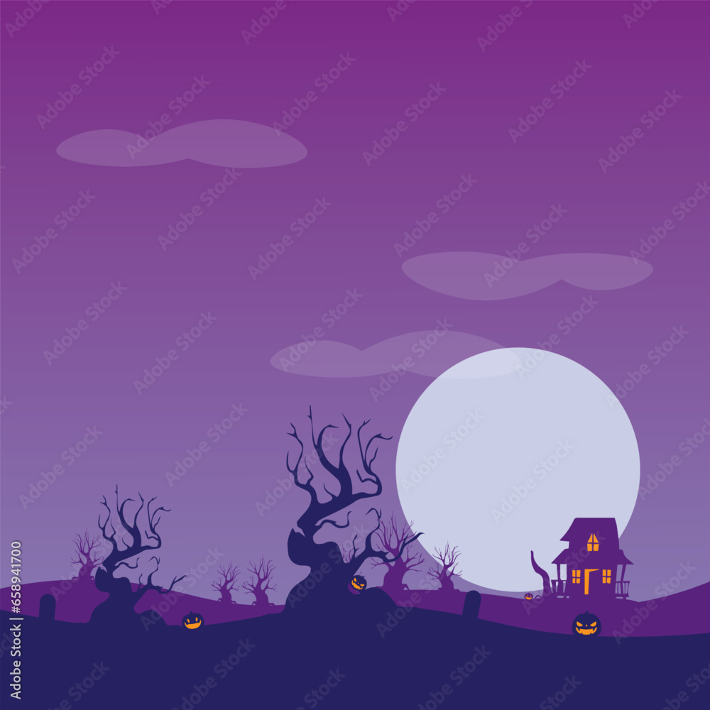 Vector background design with halloween theme.