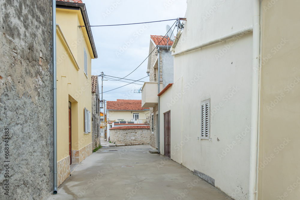 street in the Croatian town of Bibinje
