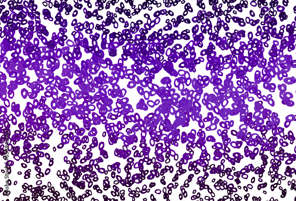 Dark Purple vector pattern with spheres.