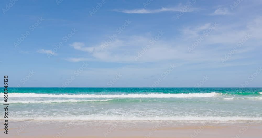 Nature video Sea beach, Phuket, Thailand, on a sunny day, beach without tourists Filmed with high quality cinema cameras. DCI 4K ProRes422 Nature video Sea beach, Phuket, Thailand, on a sunny day, beach without tourists Filmed with high quality cinema cameras. DCI 4K ProRes422