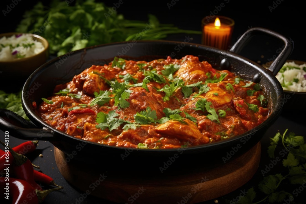 delicious and spicy indian curry with fragrant rice delicious and spicy indian curry with fragrant rice