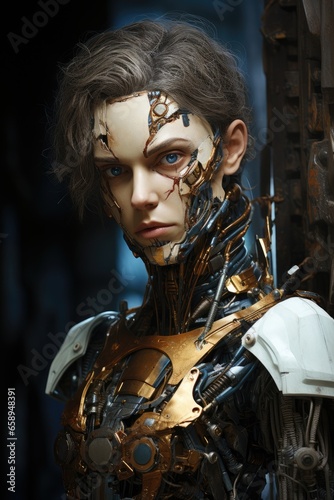 Dream of the machine, science fiction female artificial intelligence.