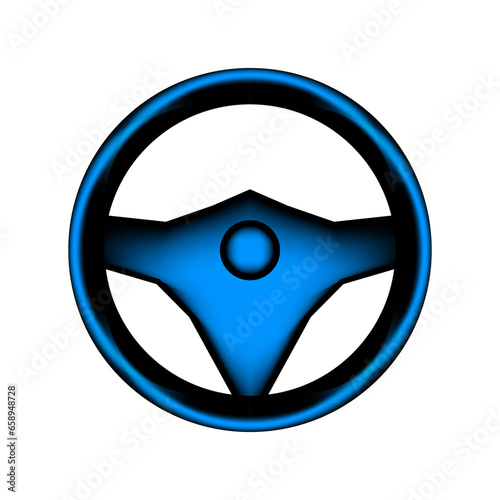 Steering wheel icon.