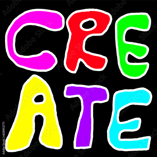 Typography lettering 
