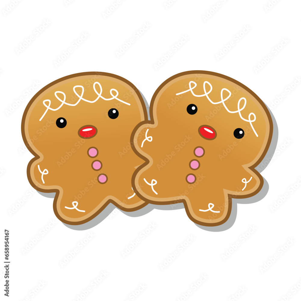 Cute Cookies Vector Art on white background Cute Cookies Vector Art on white background