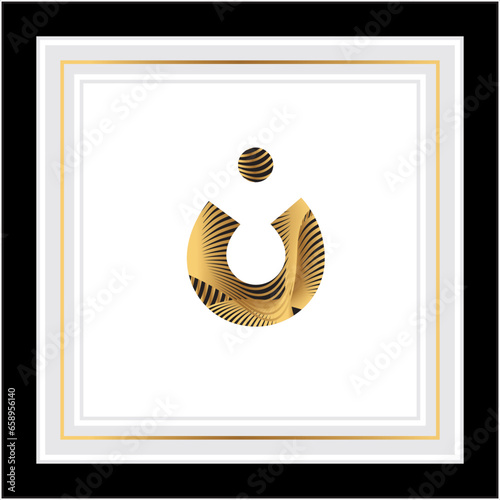 Arabic Alphabet bold kufi golden style 
Arabic typography on White alphabetical design 