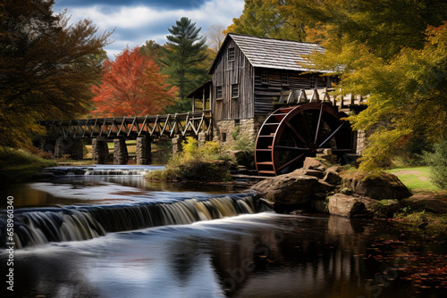 mill in autumn