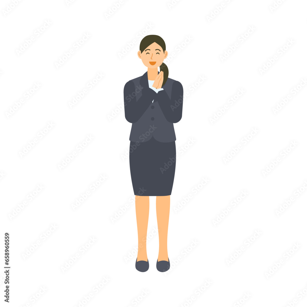 喜ぶ女性会社員。フラットなベクターイラスト。
A delighted female office worker. Flat designed vector illustration. 喜ぶ女性会社員。フラットなベクターイラスト。
A delighted female office worker. Flat designed vector illustration.