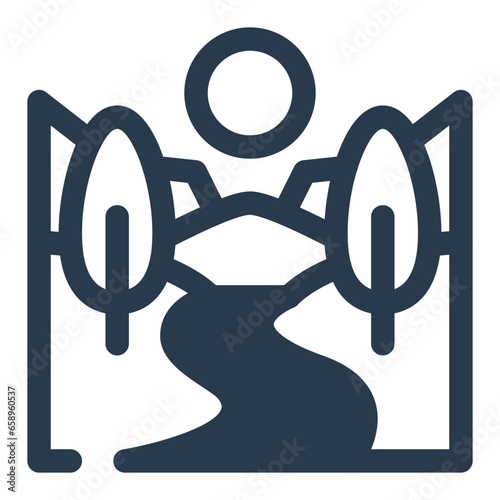 Verdant Valley Landscape Icon