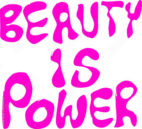 Beautiful hand drawn pink lettering 