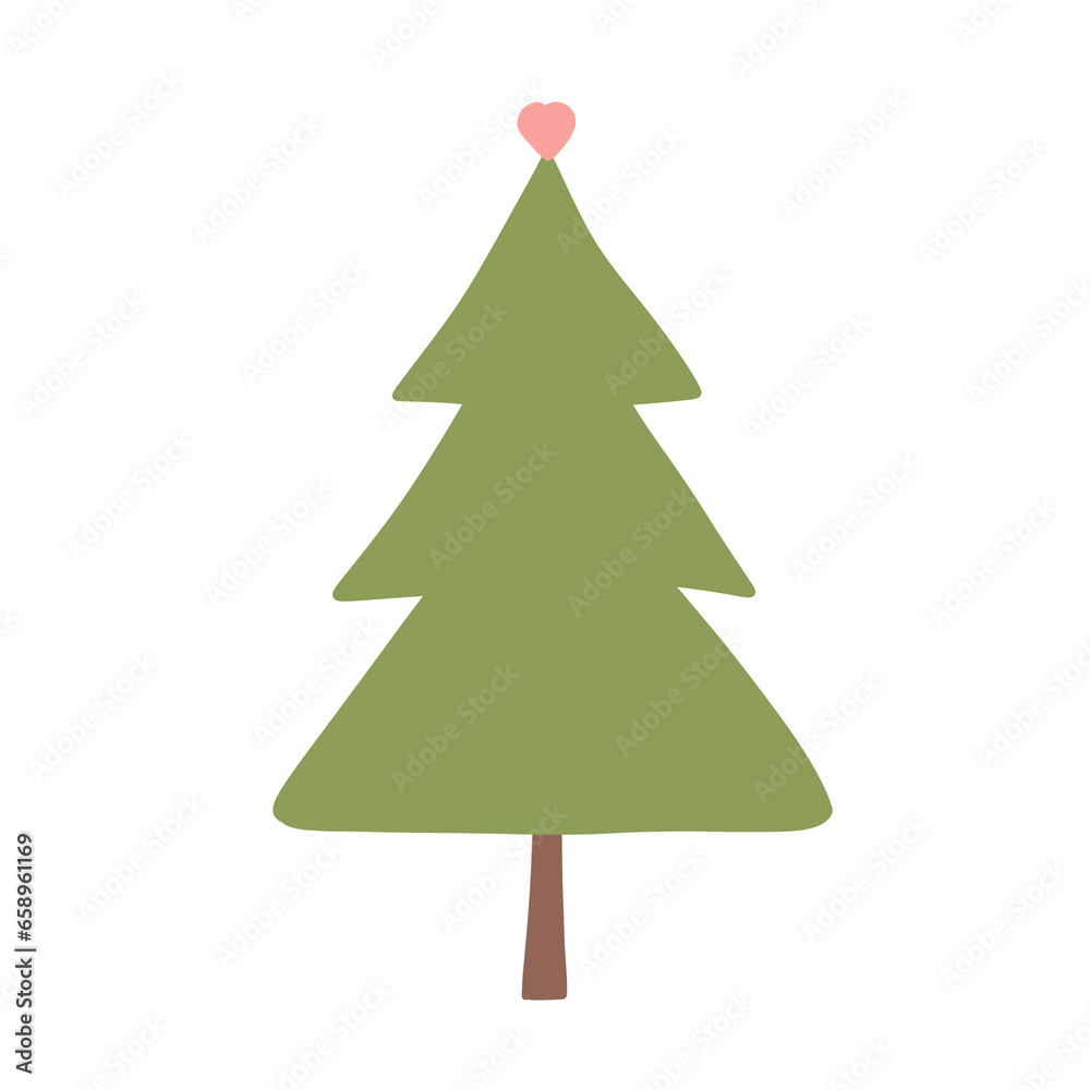 Fototapeta premium Minimal Christmas tree