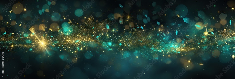 Blue and gold abstract bokeh backdrop. New year and Christmas background footage. Blue and gold abstract bokeh backdrop. New year and Christmas background footage.