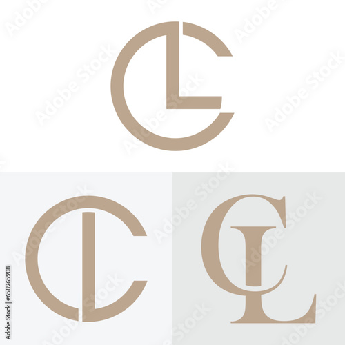 Initial Monogram CL LC Letter Logo Design Vector. Graphic Alphabet Symbol for Corporate Business Identity Pro Vector
