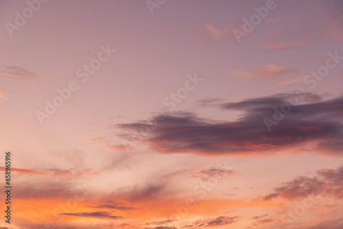 multicolored yellow-orange sky at sunset © rsooll