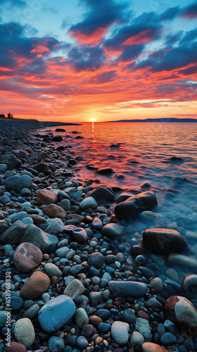 European outdoor lake stream flowing natural landscape