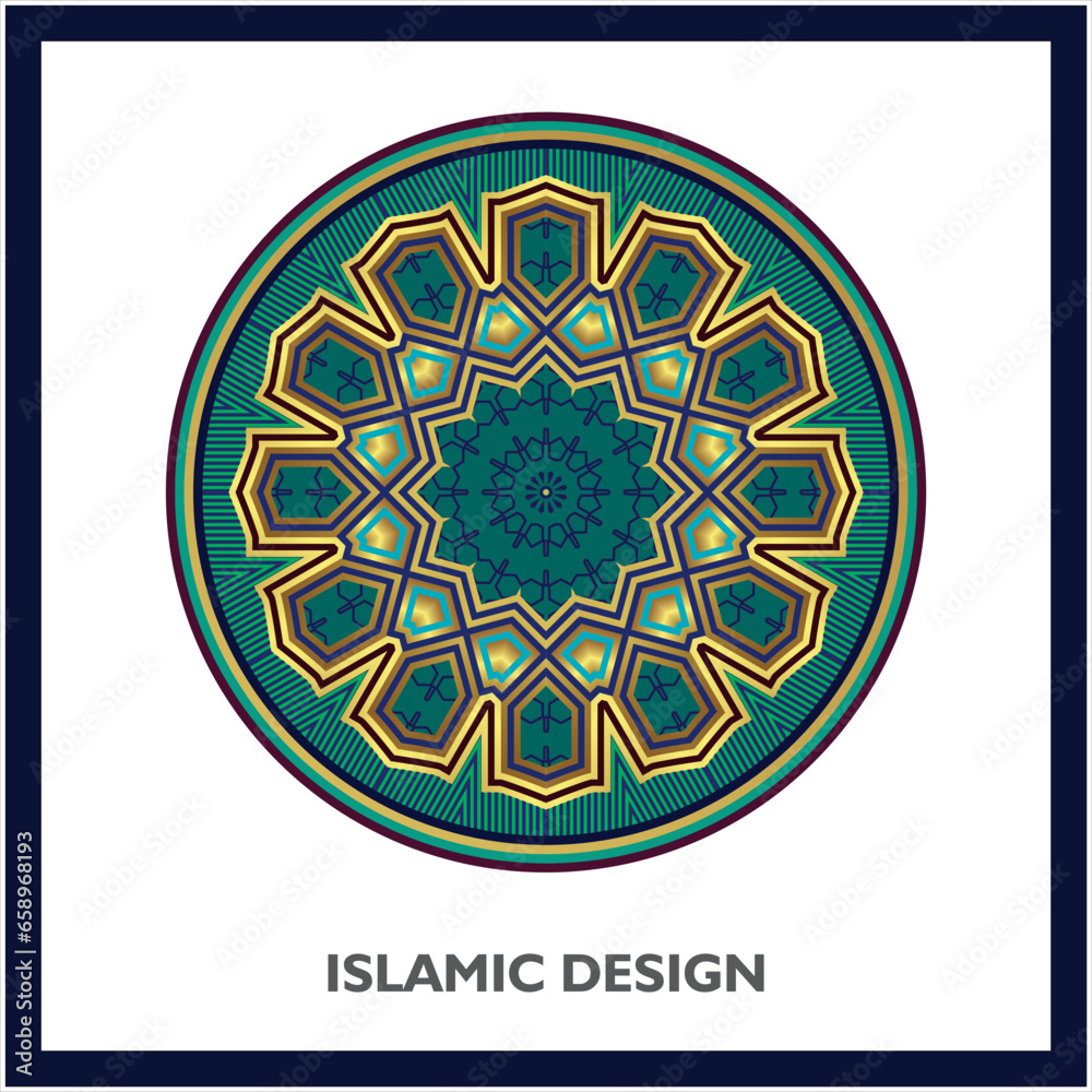 Islamic geometric round pattern designs Islamic geometric round pattern designs