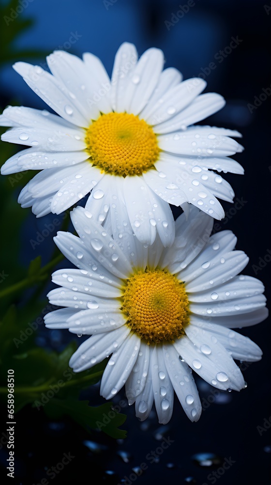 Obraz premium daisy on a black
