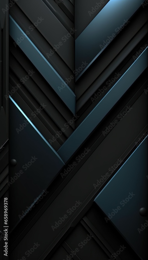 Obraz premium dark black geometric background