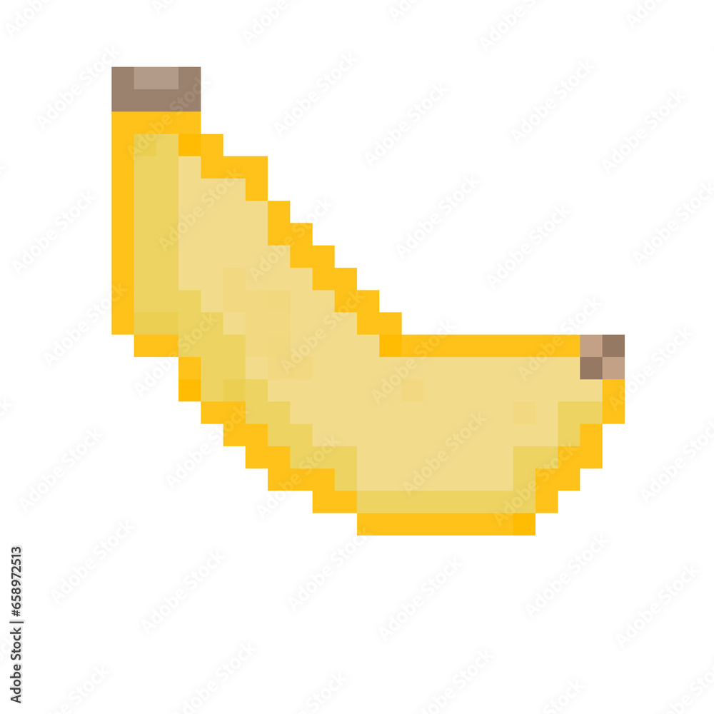 Pixelated banana