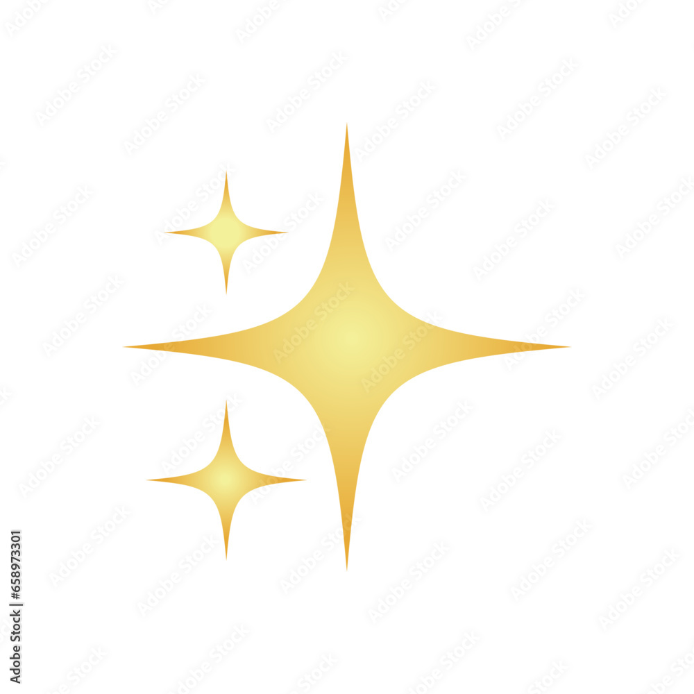 Gradient twinkling stars vector illustration, Twinkle star icon, Star vectors