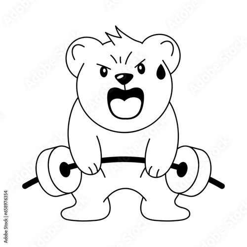 Weightlifting Bear