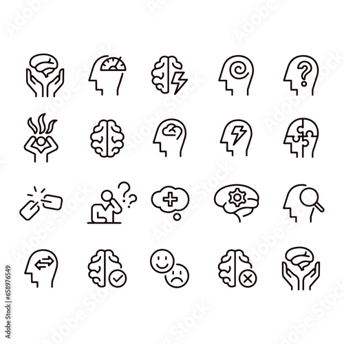 Mental Health Icons vector design