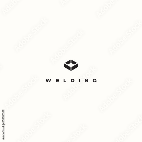 
illustration consisting of an image of a welded structure in the form of a symbol or logo