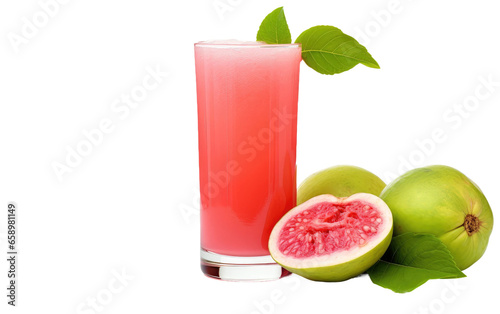 Exotic Guava Elixir Presentation on isolated background