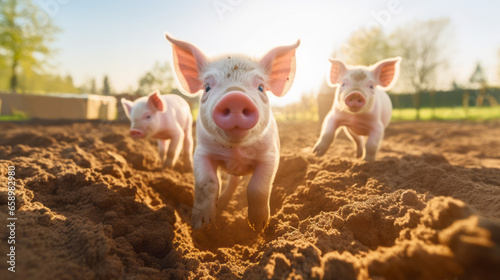 pigs in a field