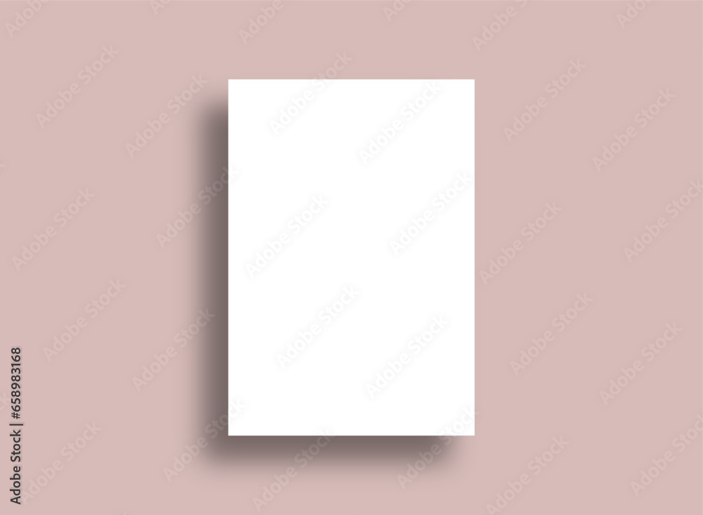 a4 paper sheet Mockup, letter or invitation. a4 paper sheet Mockup, letter or invitation.