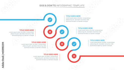 Dos and Don’ts Comparison Infographic Design Template