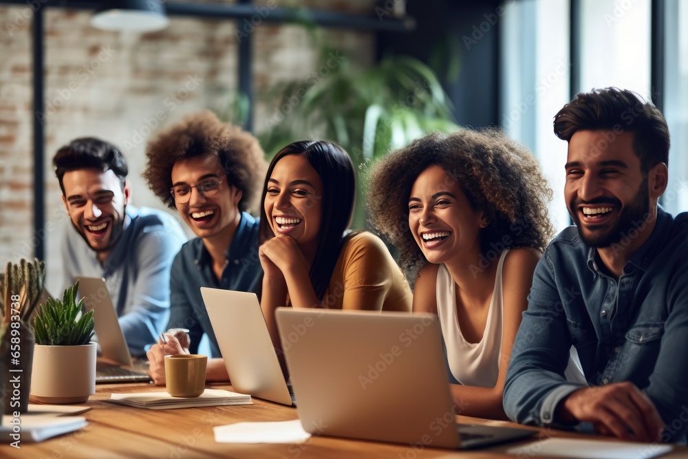 Group of multiethnic business people working together in modern office Group of multiethnic business people working together in modern office