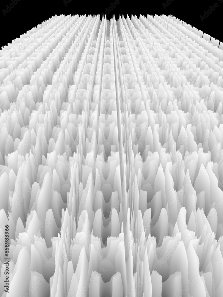 Obraz premium monochrome striped desogns to far distant vanishing point