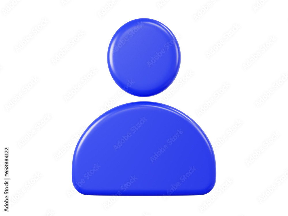 3D icon cartoon Person profile or Avatar user profile with transpatent background 3D icon cartoon Person profile or Avatar user profile with transpatent background