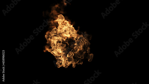 An explosion in space on a black background. Can be used as a video texture or background for design projects, scenes, etc.