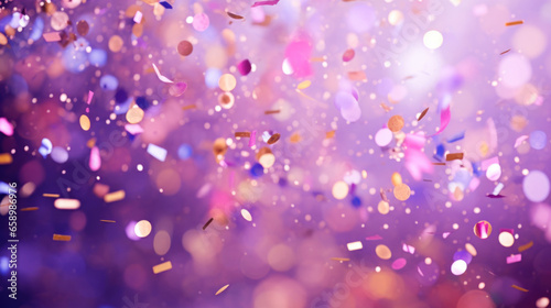 Celebration and colorful confetti party abstract background