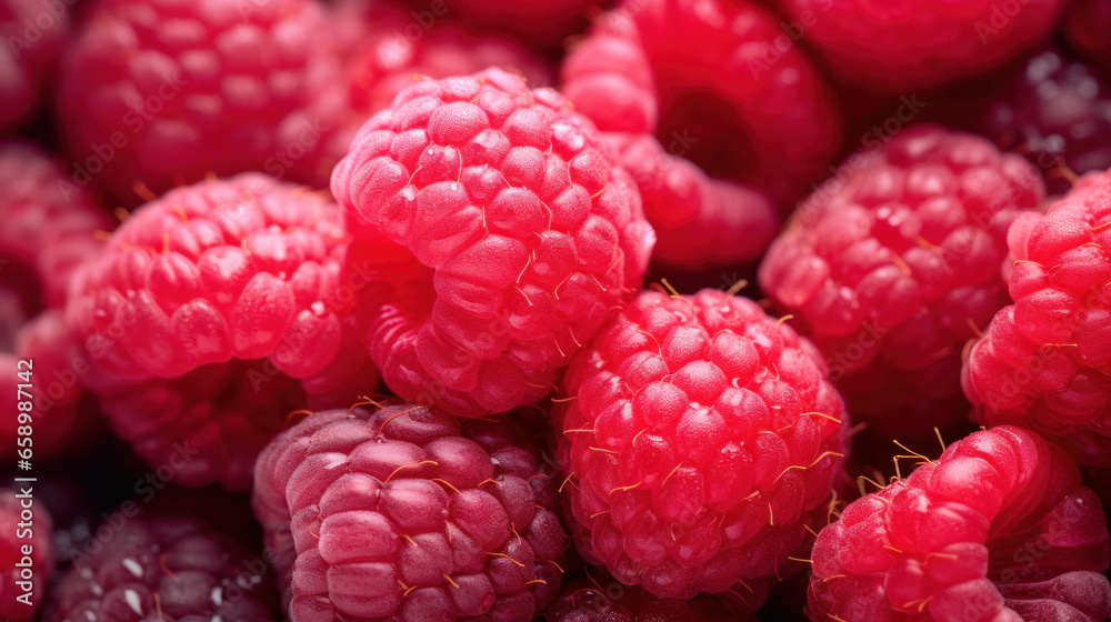 Raspberries close-up Raspberries close-up
