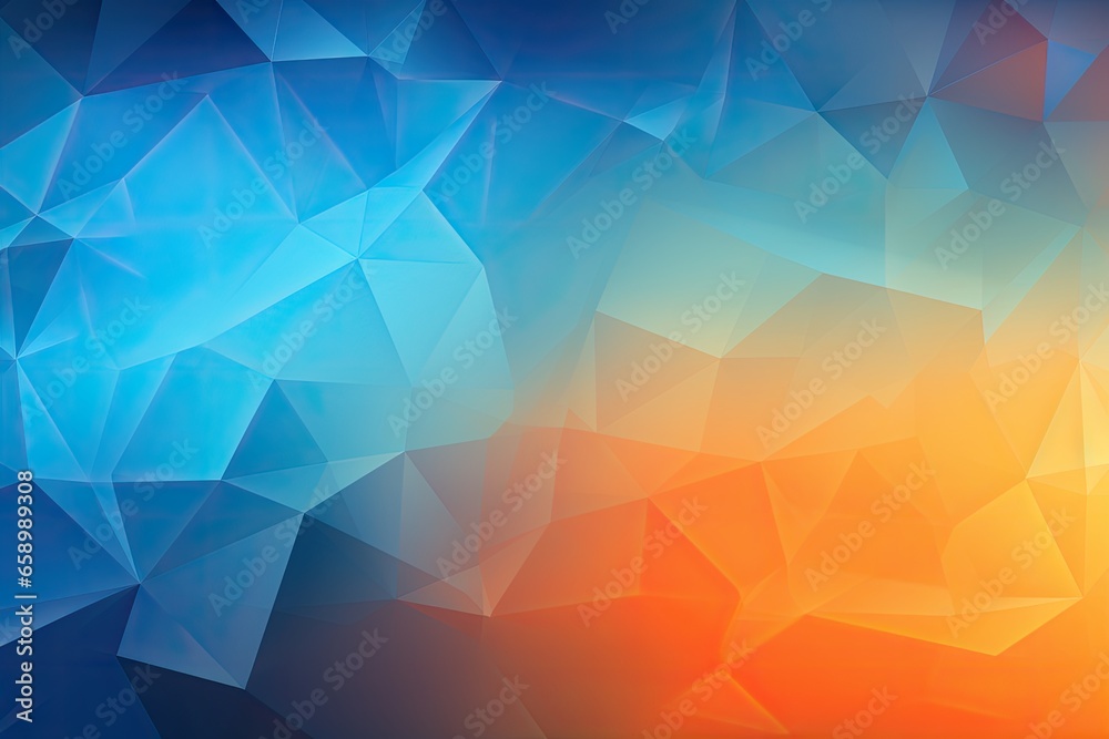Abstract polygonal background. Triangular design for your business, Blue orange Gradient Digital Polygons: A Network Grid Fusion background wallpaper, AI Generated Abstract polygonal background. Triangular design for your business, Blue orange Gradient Digital Polygons: A Network Grid Fusion background wallpaper, AI Generated