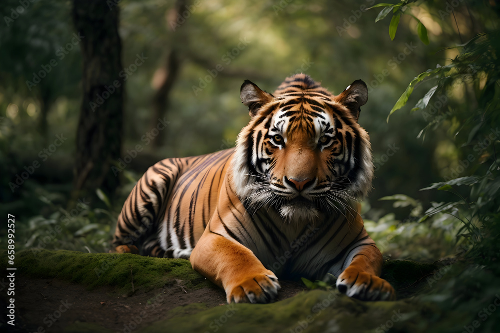 Amazing bengal tiger in the nature. Amazing bengal tiger in the nature.