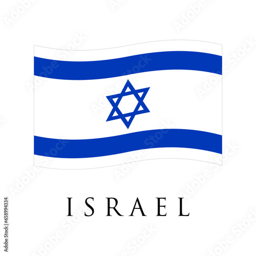 Flag of Israel vector illustration