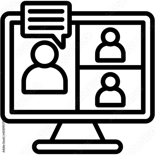 Online Meeting Icon