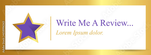 Write me a review banner for feedback testimonials feedbacks clients reviews 